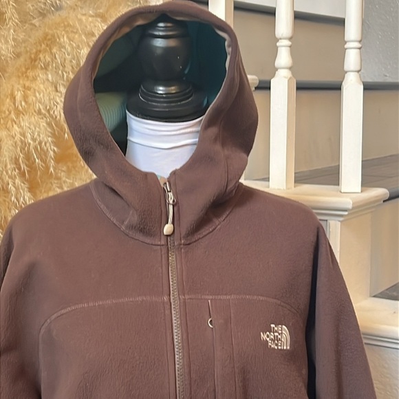 The North Face Apex Jacket Brown Fleece Lined Full Zip Long Sleeves Size Large - Picture 2 of 7